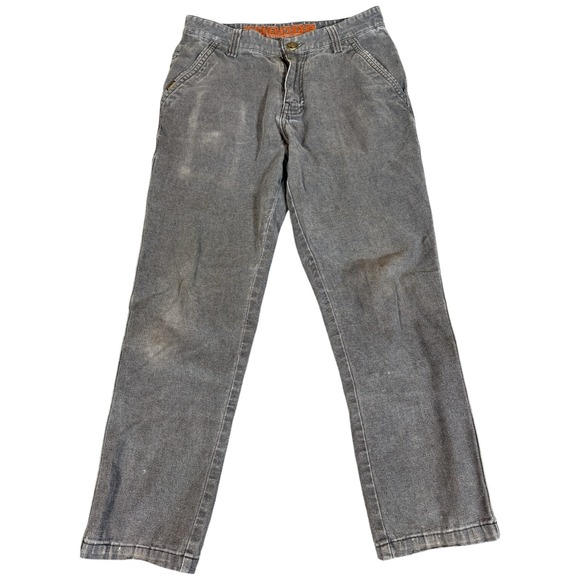 Hermes‎ Jeans Men's 29x25 Gray Denim Slim Taper Distressed Vintage